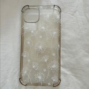 iPhone 14 Plus Clear dandelion Floral Phone Case